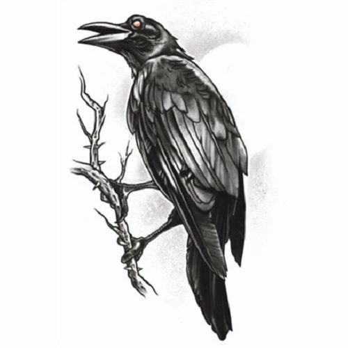 Tinsley Temp Tattoo - The Raven 3 Tinsley Temp Tattoo - The Raven