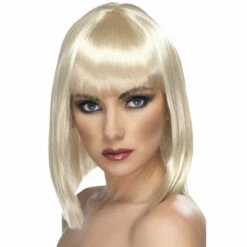Smiffys Short Blonde Blunt Glam Wig