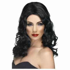 Smiffys Glamorous Black Wig
