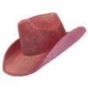 Pink Shimmer Cowboy Hat -Smiffys Shop HTCB1413PK shimmer pink cowboy cowgirl hat cr