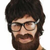 Hipster Beard And Mo - Brown -Smiffys Shop Hipster Beard and Mo cropped