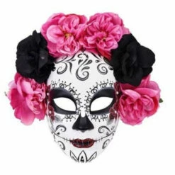 Lili Day Of The Dead Flower Face Mask