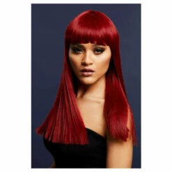 Smiffys Long Ruby Red Fever Wig - Alexia