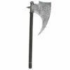 Axe Medieval Stone/Wood Look - Black And Silver 1 Axe Medieval Stone/Wood Look - Black And Silver -Smiffys Shop Medieval Axe