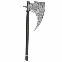 Axe Medieval Stone/Wood Look - Black And Silver