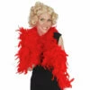 Red Feather Boa 2 Mt In Length - 50 Gm -Smiffys Shop NY1045 red feather boa 2mt 50gm