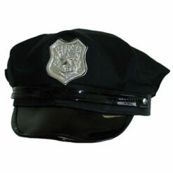 Police Cap USA Black