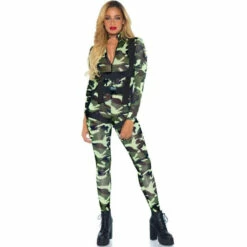 Pretty Camo Paratrooper Ladies Costume - Leg Avenue -Smiffys Shop Pretty Camo Paratrooper Ladies Costume Leg Avenue 2cr