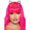Rhinestone Cat Ear Headband & Choker - Leg Avenue -Smiffys Shop RhinestoneCatEarsHeadband ChokerLegAvenue.cr