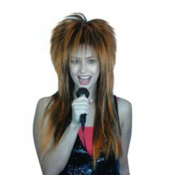 Spiky Vamp Wig-Orange