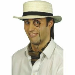 Smiffys Straw Boater Hat