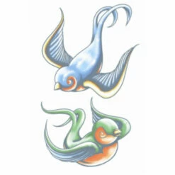Tinsley FX Temp Tattoo - Swallows
