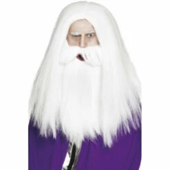 Smiffys Magician Wig And Beard Set