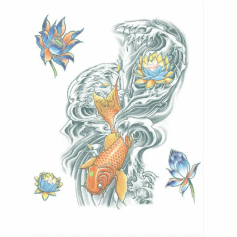 Extra Large Koi Tattoo - Tinsley FX Temporary Tattoo 3 Extra Large Koi Tattoo - Tinsley FX Temporary Tattoo