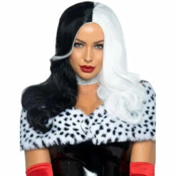 LEG AVENUE Two Tone Long Wavy Villain Wig