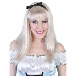 Alice Long Blonde Wig With Fringe