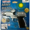 Silver Army Die Cast Gun 14 Cm -Smiffys Shop army die cast gun