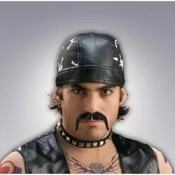 Biker Moustache-Black