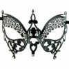 Metal Masquerade Mask - Black Butterfly 1 Metal Masquerade Mask - Black Butterfly -Smiffys Shop black butterfly metal masquerade masks fancy dress costumes brisbane cr