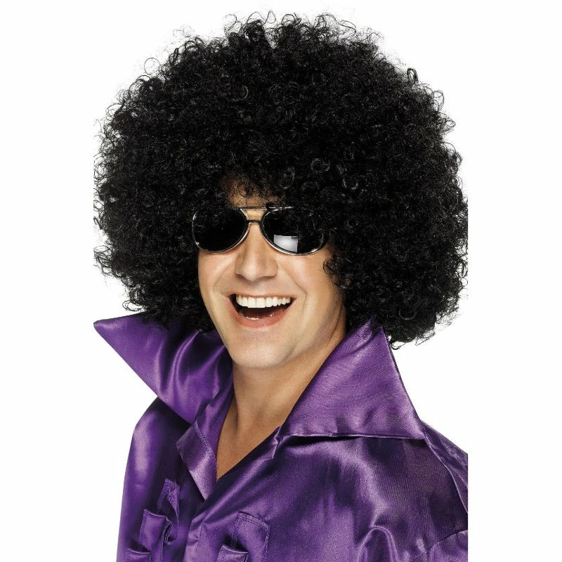 Smiffys Black Mega Huge Afro Wig 3 Smiffys Black Mega Huge Afro Wig