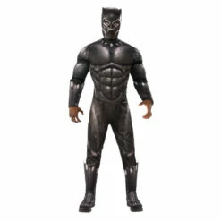 Black Panther Deluxe Costume With Muscle Chest-Adult
