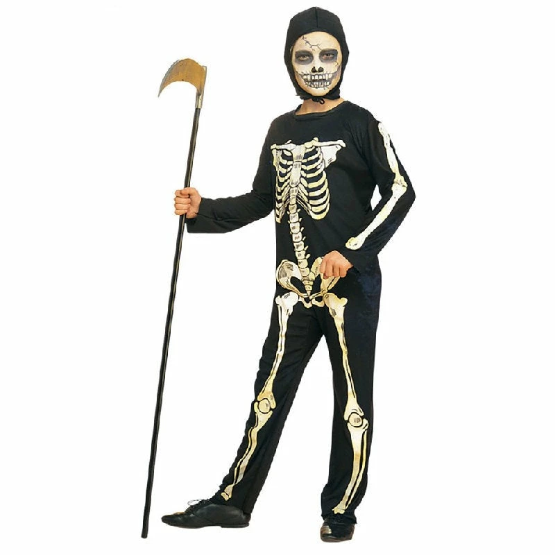 Boys Printed Skeleton Costume 3 Boys Printed Skeleton Costume