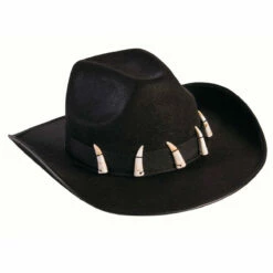 Cowboy Hat With Teeth-Brown