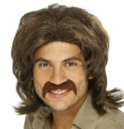 Smiffys Wig - Retro Brown