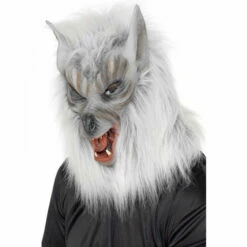 Smiffys Wolf Mask - Silver