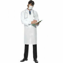 Smiffys Doctor Coat And Mask Costume