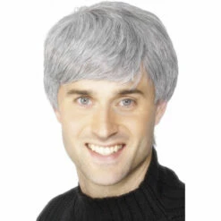 Smiffys Men's Short Grey Corporate Wig