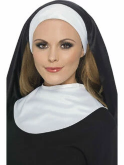 Smiffys Nun Kit Includes Headpiece And Collar