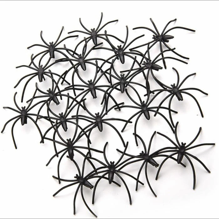 Creepy Black Spiders - 50pc 3 Creepy Black Spiders - 50pc