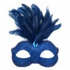 Daniella Feather Mask -Smiffys Shop daniella blue mask cr