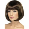 Smiffys Dark Brown Short Bob Partyrama Wig -Smiffys Shop dark brown short bob partyrama wig 42394 costume0 shop brisbane cr