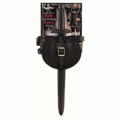 Dark Royalty Double Wrap Belt With Pouch & Sword