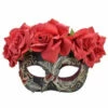 Dia Eye Mask With Red Flowers