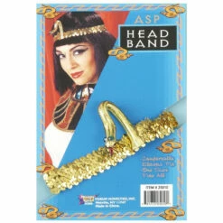 Egyptian Gold Snake Headband