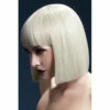 Smiffys Blonde Blunt Cut Bob Wig - Lola -Smiffys Shop fever lola deluxe blonde bob fancy dress costumes brisbane cr