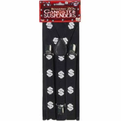 Gangster Dollar Sign Suspenders