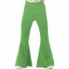 Smiffys Flared Trousers Green - Mens 1 Smiffys Flared Trousers Green - Mens -Smiffys Shop green mens flares 1960s 1970s fancy dress costumes brisbane cr