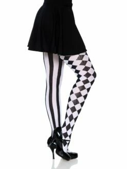 Harlequin Pantyhose - Leg Avenue -Smiffys Shop harlequintights.3