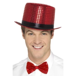 Smiffys Sequin Top Hat - Assd Colours