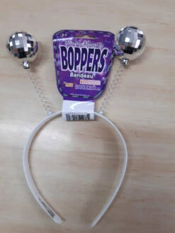 Silver Disco Ball Head Boppers