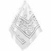 White Paisley Cowboy Bandana -Smiffys Shop image