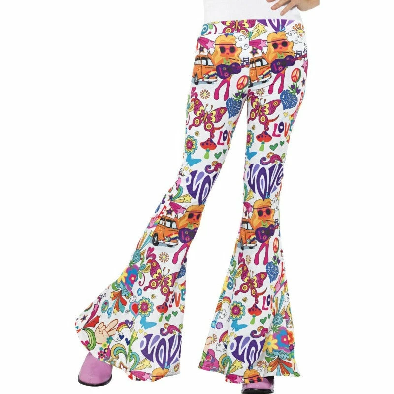 Smiffys 60s Groovy Flared Trousers - Ladies 3 Smiffys 60s Groovy Flared Trousers - Ladies