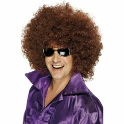 Smiffys Brown Mega Huge Afro Wig
