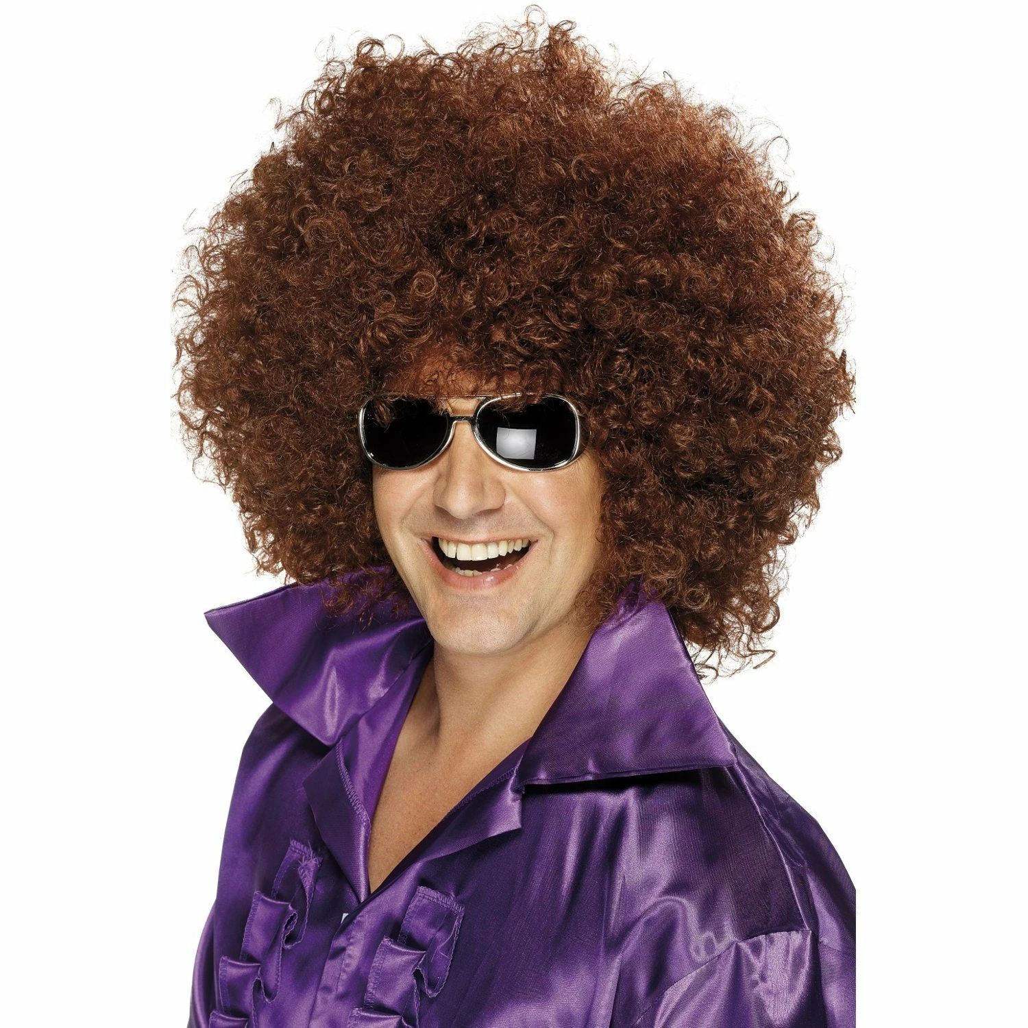 Smiffys Brown Mega Huge Afro Wig 3 Smiffys Brown Mega Huge Afro Wig