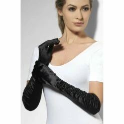Smiffys Black Long Temptress Gloves