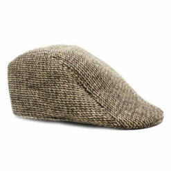 Mens Vintage Flat Cap - Dark Brown